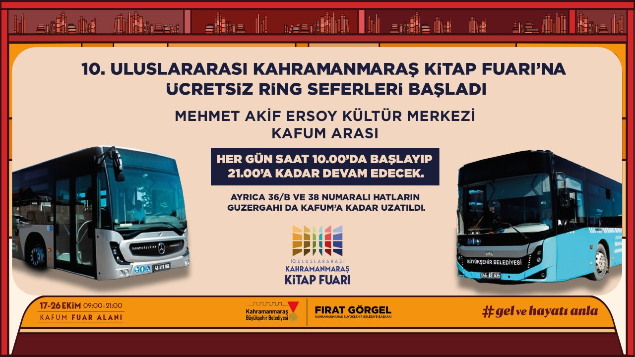 Kitap Fuarı’na Ücretsiz Ring Seferleri Başladı!