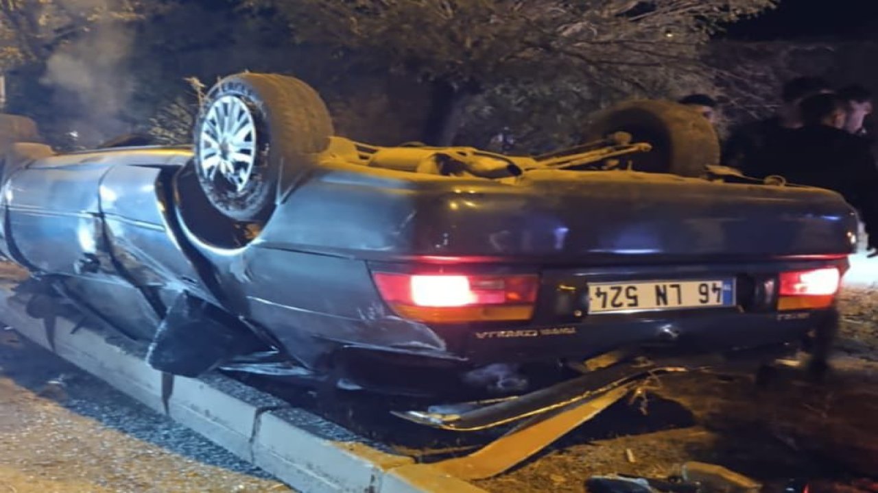 Kahramanmaraş’ta otomobil takla attı: 3  yaralı