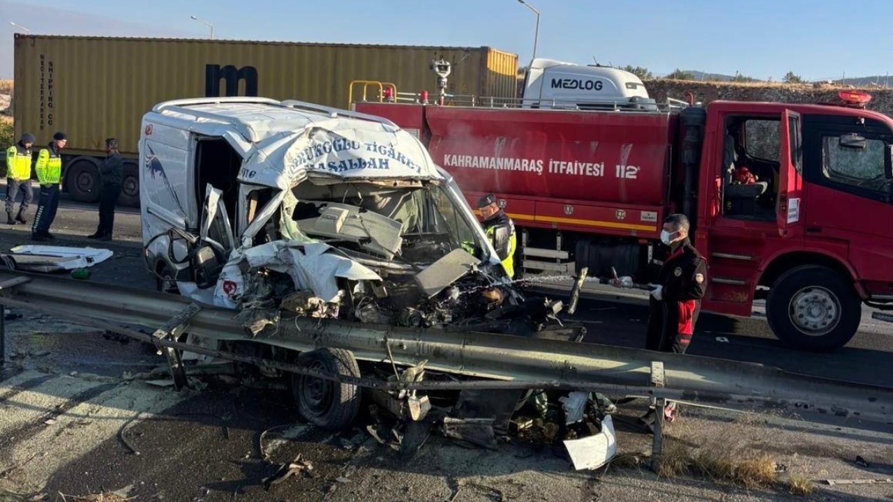 Kahramanmaraş’ta feci kaza: 1 Ölü, 1 Yaralı