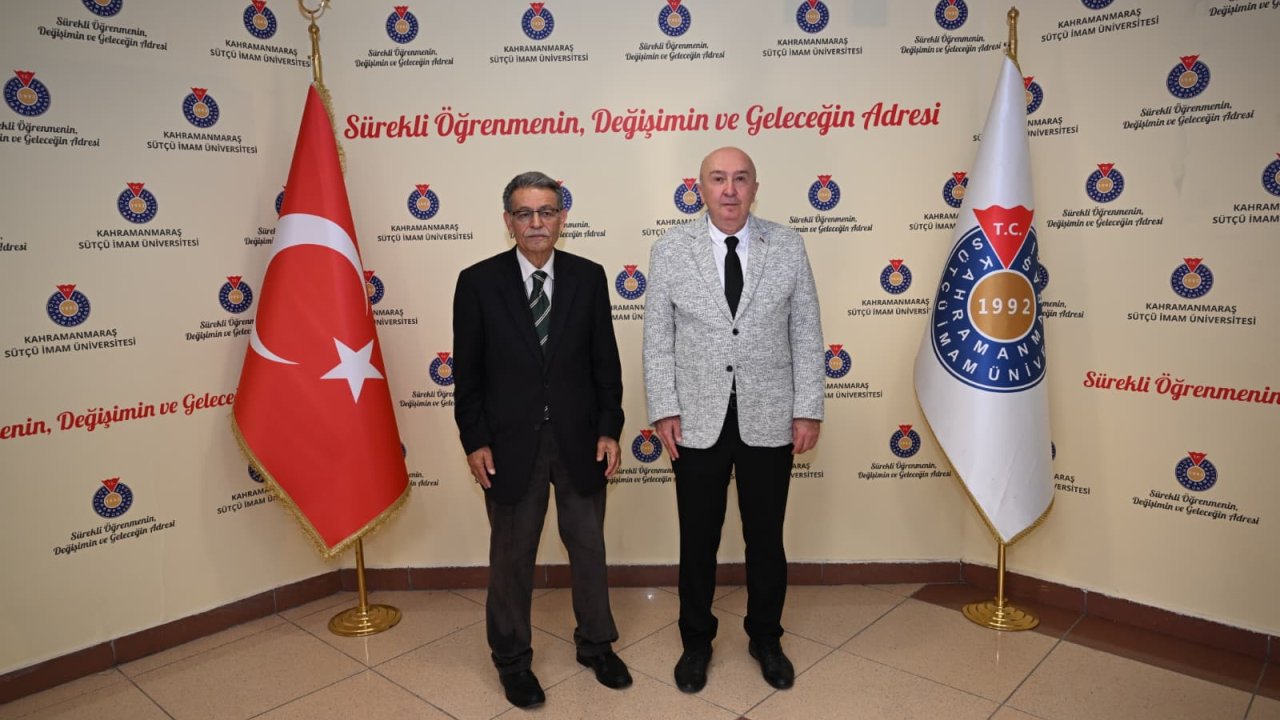 Prof. Dr. Sami Güçlü’den KSÜ Rektörü Prof. Dr. Alptekin Yasım’a Ziyaret