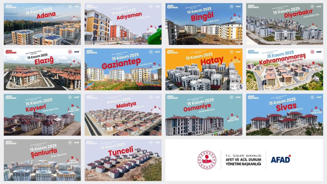 Kahramanmaraş’ta 45 bin 342 konut teslim edildi