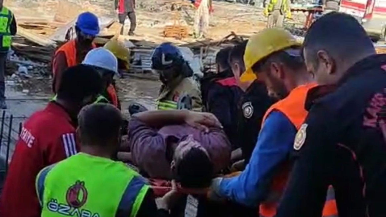 Kahramanmaraş’ta İnşaat İskelesi Çöktü