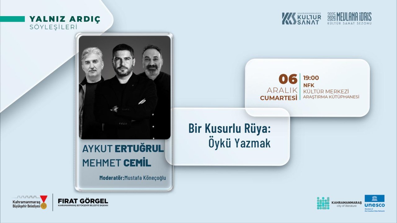 Aralık Kültür Sanat Yalnız Ardıç Söyleşileri ile Devam Edecek