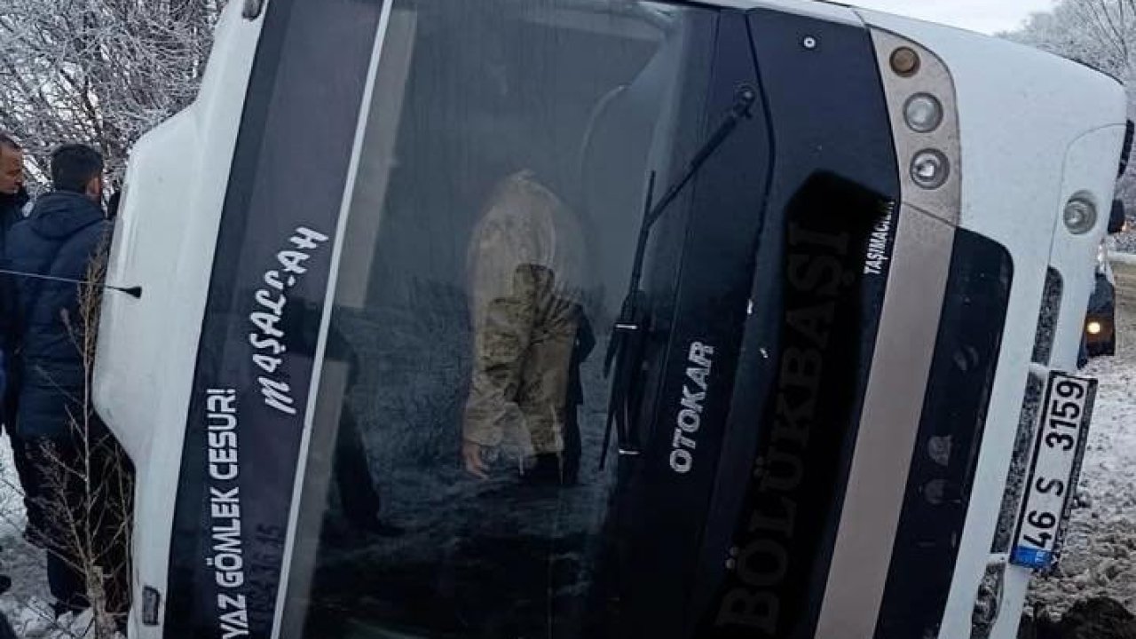 Kahramanmaraş’ta işçi servisi devrildi