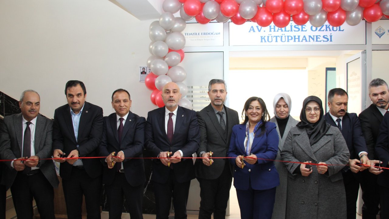 Av. Halise Özkul Kütüphanesi Törenle Açıldı