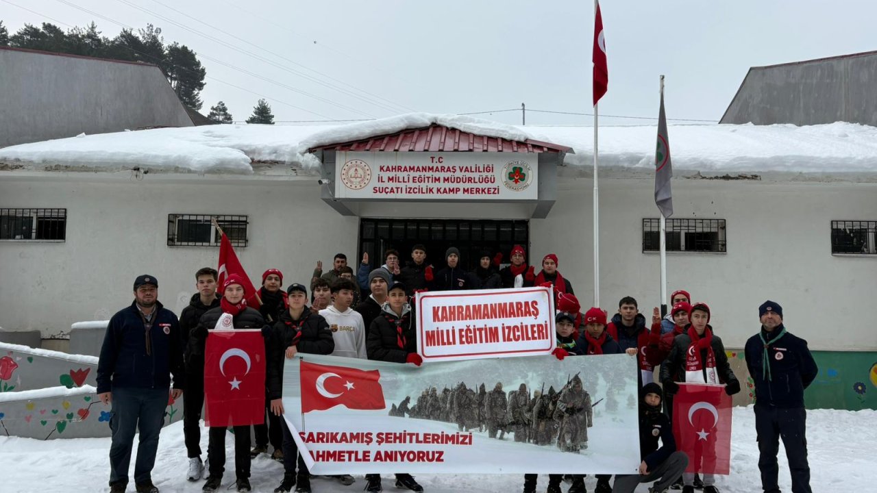 Millî Eğitim İzcilerinden Sarıkamış Şehitleri Anma Yürüyüşü