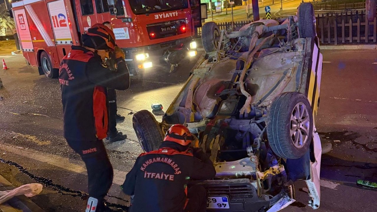 Kahramanmaraş’ta Otomobil Takla Attı: 1 Yaralı