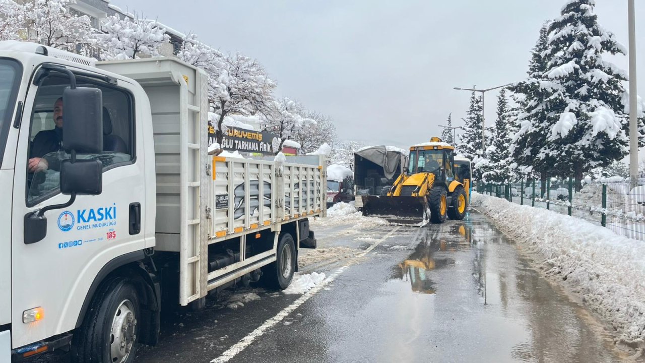 KASKİ’den Karla Mücadeleye Destek