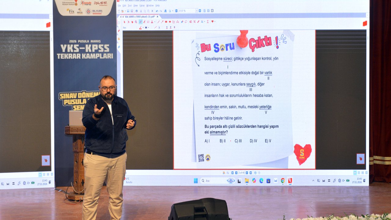 Büyükşehir’in YKS Kampında Türkçe Dersine Yoğun İlgi: Sınavın Şifreleri Paylaşıldı