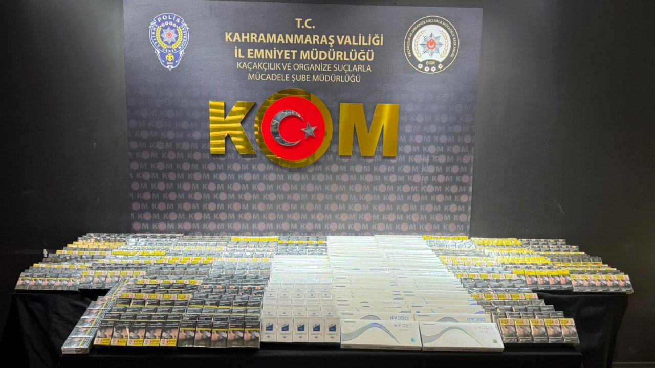 Kahramanmaraş’ta 2 Bin 700 Paket Sigara Ele Geçirildi