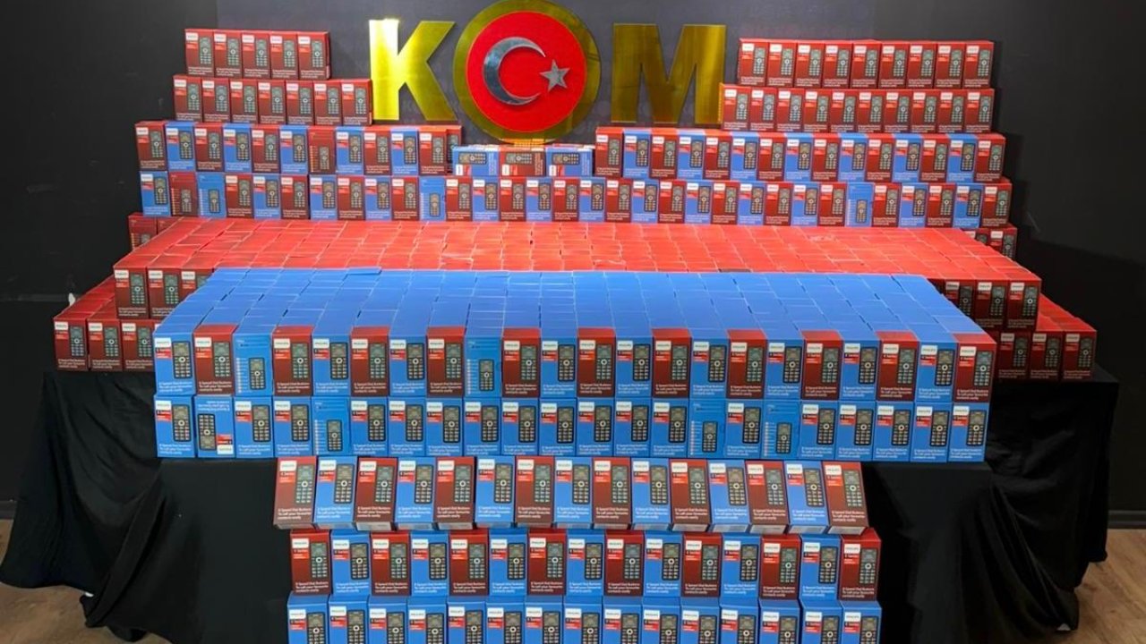 Kahramanmaraş’ta 3,5 Milyon TL Değerinde Kaçak Cep Telefonu Ele Geçirildi