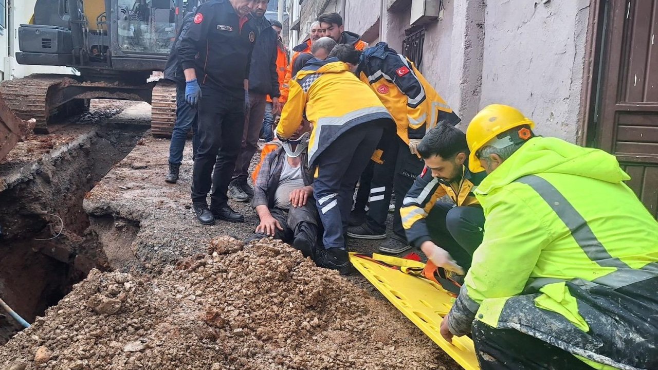 Kahramanmaraş’ta Altyapı Çalışmasında Göçük