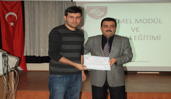 112 PERSONELLERİNE TEMEL MODÜL VE UYUM EĞİTİMLERİ DEVAM EDİYOR