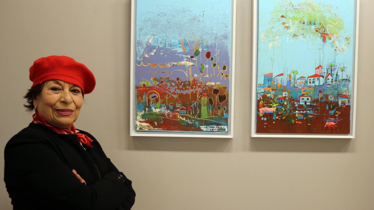 Ressam Hatice Aydoğan’dan Gaziantep’te Mavi Nefes Sergisi