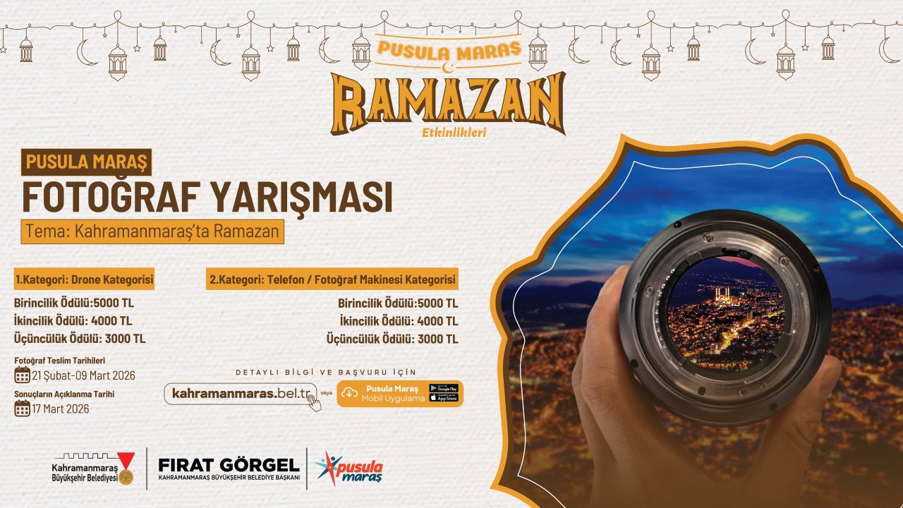 Pusula Maraş’tan Gençlere Ödüllü Ramazan Fotoğraf Yarışması