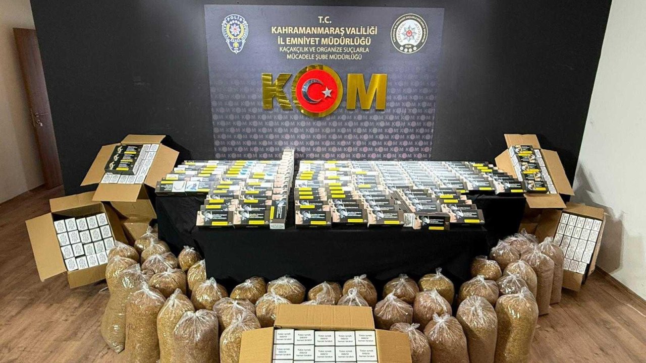 Kahramanmaraş’ta Uyuşturucu ve Kaçak Tütün Operasyonu