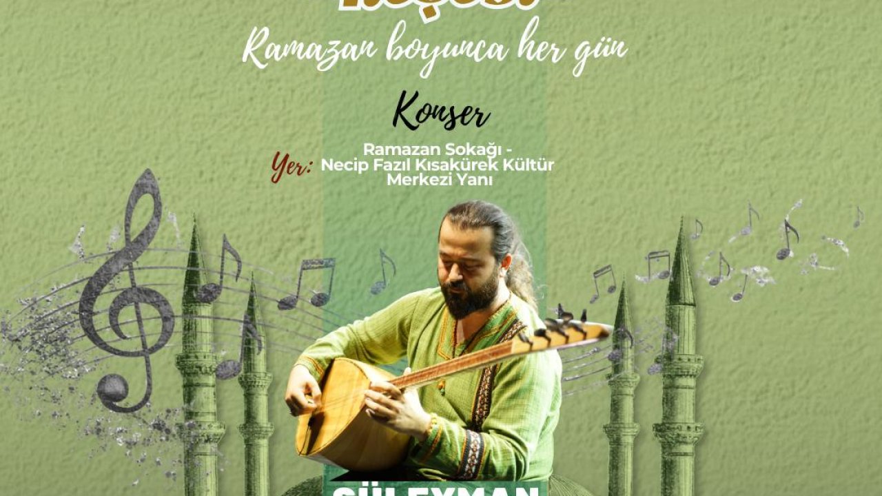 Kahramanmaraş’ta Ramazan Sokağı’nda Türk Halk Müziği Konseri