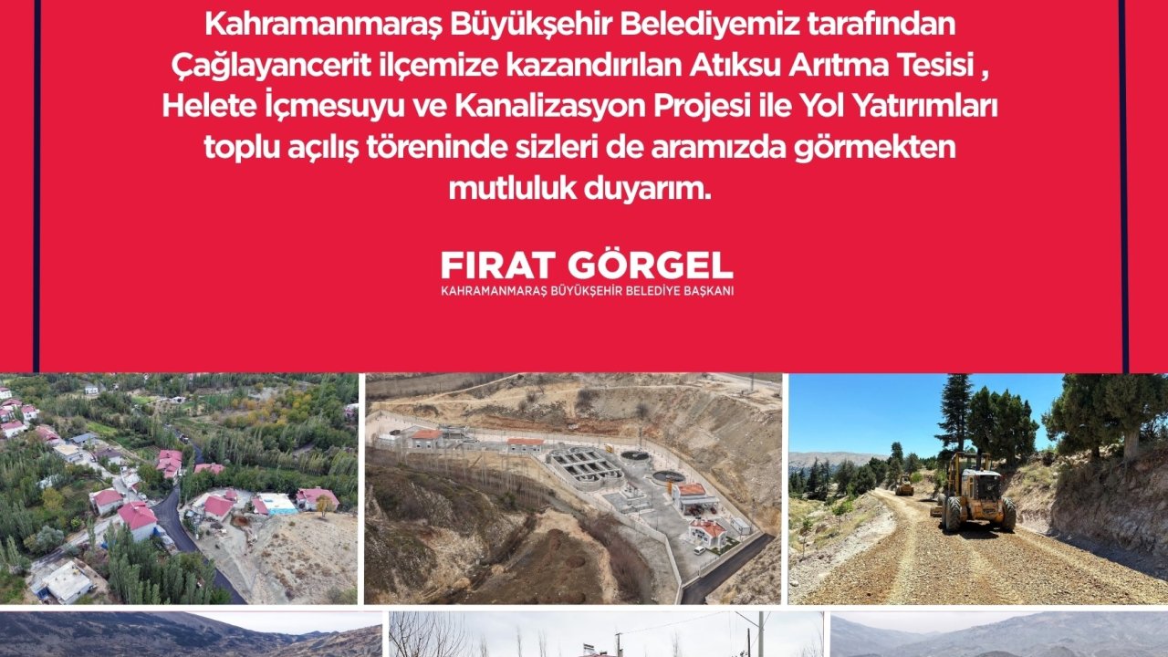 Çağlayancerit’e 854 Milyon TL’lik Yatırımın Toplu Açılışı Yapılacak