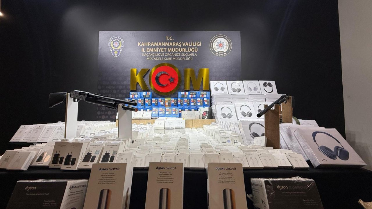 Kahramanmaraş’ta Kaçak Elektronik ve Uyuşturucu Operasyonu