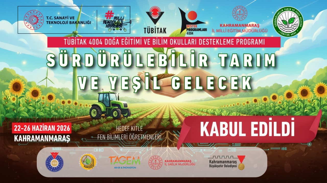 Öğretmenler Sürdürülebilir Tarım İçin Kahramanmaraş’ta Buluşacak