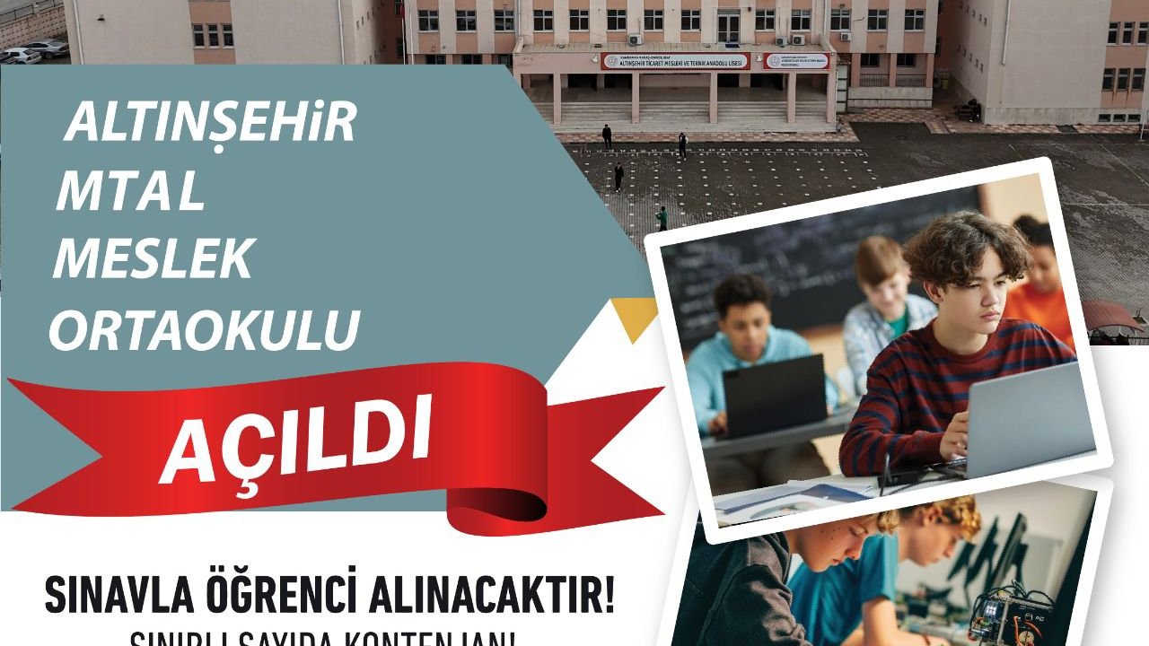 Kahramanmaraş’ta Mesleki Ortaokulu Açılıyor