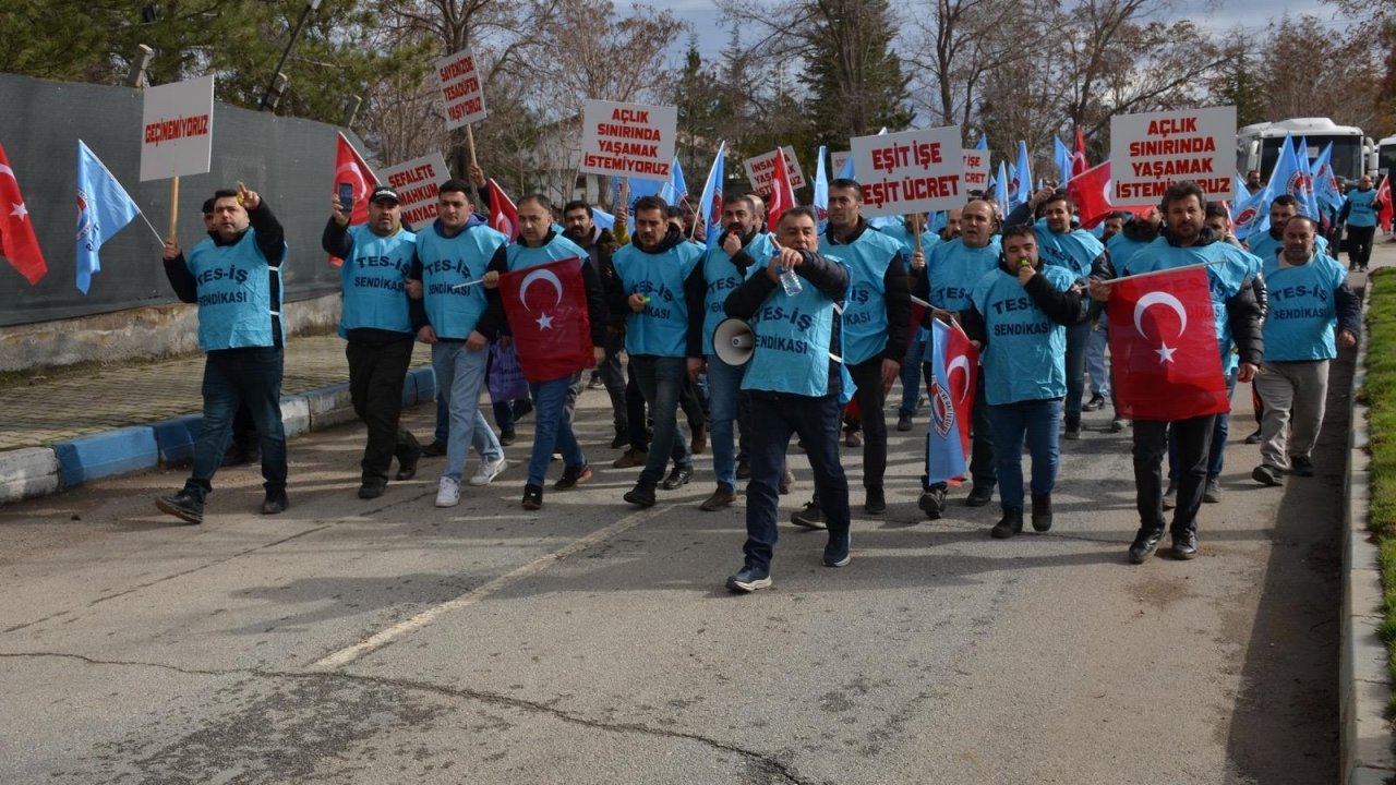 Kahramanmaraş termik santralinde eylem