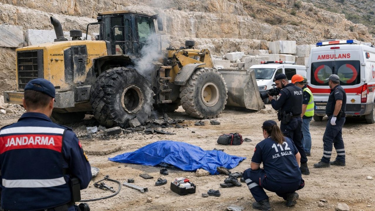 Kahramanmaraş’ta mermer ocağında patlama