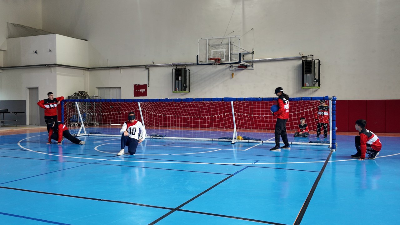 Gaziantepli Sporcular Kahramanmaraş’taki Goalball Sahasına Hayran Kaldı