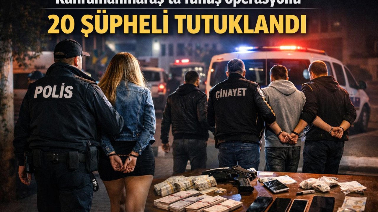 Kahramanmaraş’ta 20 kişi tutuklandı