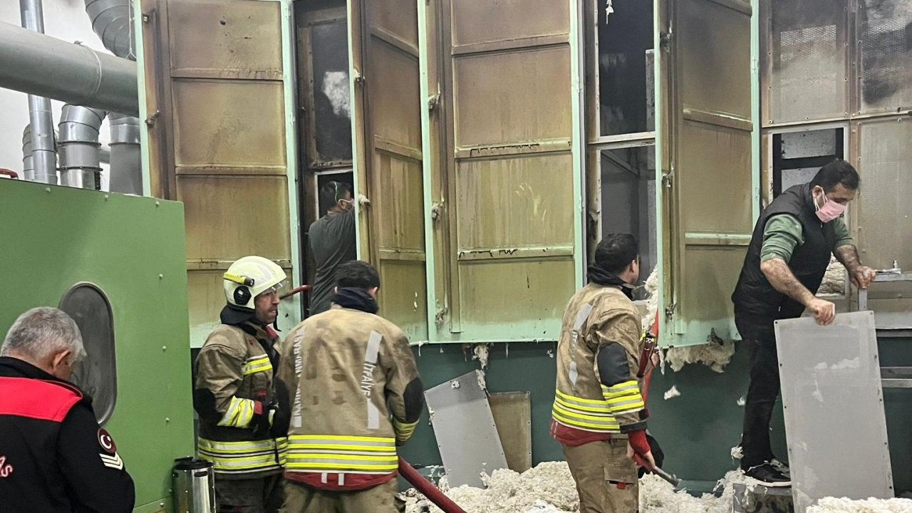 Kahramanmaraş’ta tekstil fabrikasında yangın