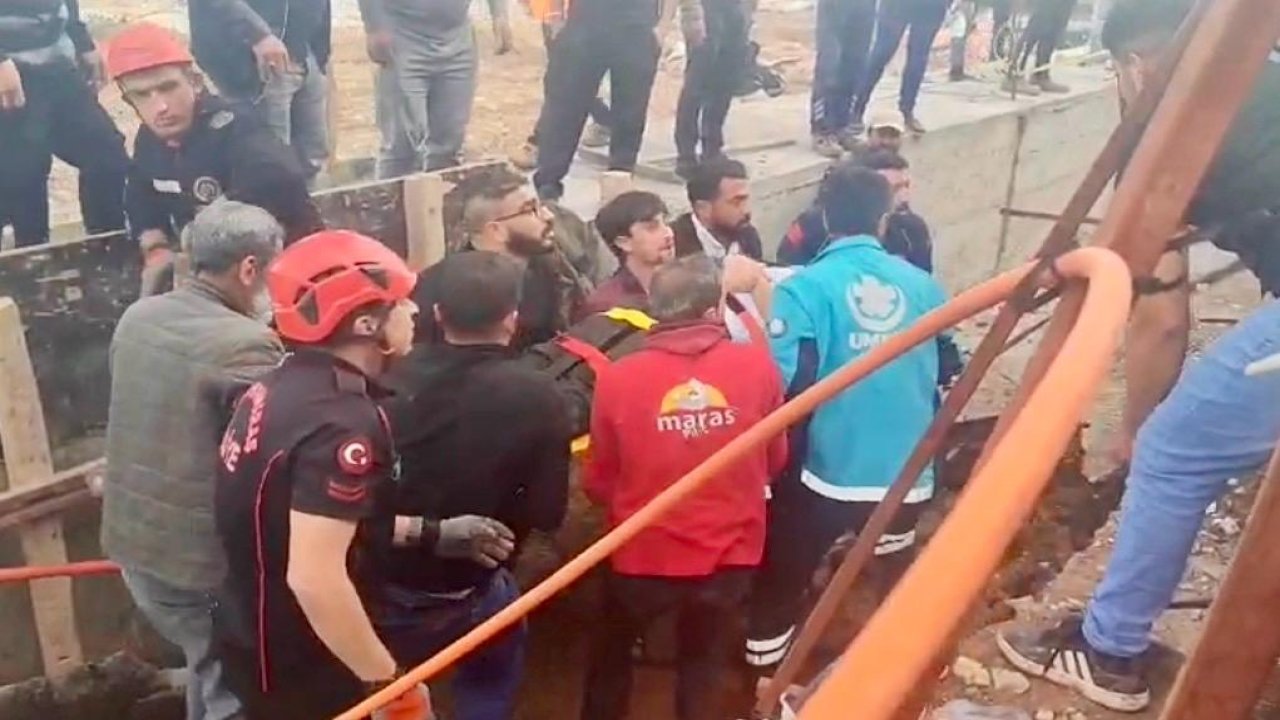 Kahramanmaraş’ta altyapı çalışmasında göçük 1 yaralı