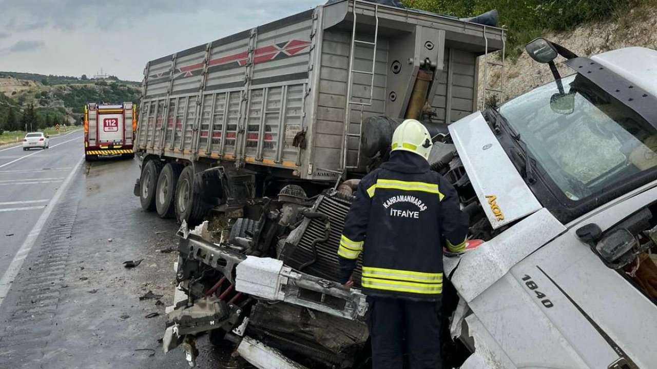 Kahramanmaraş’ta Tır Kazası Sürücü yaralı