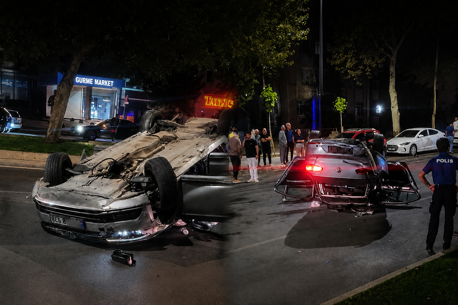 Kahramanmaraş’ta Trafikte Yarış İddiası Kazayla Sonuçlandı: 5 Yaralı