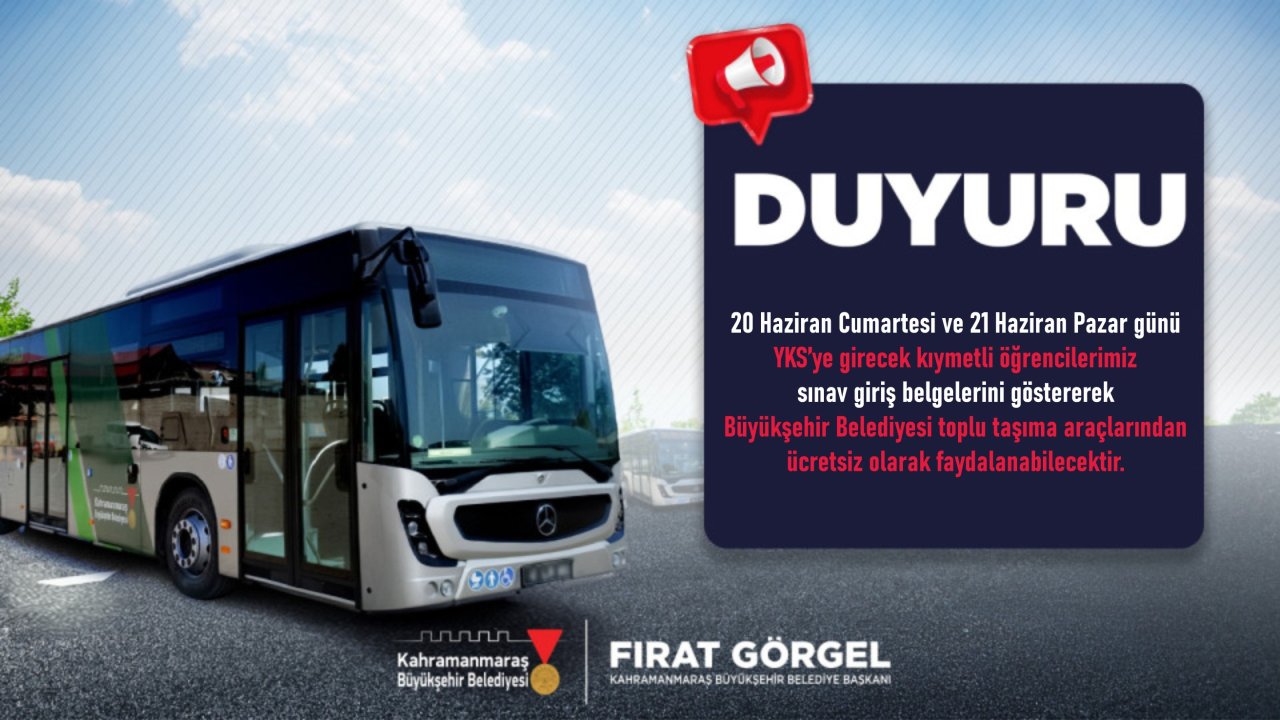 Büyükşehir YKS Sürecinde Öğrenci ve Velilerin Yanında