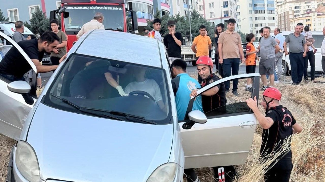 Kahramanmaraş’ta İki Otomobil Çarpıştı
