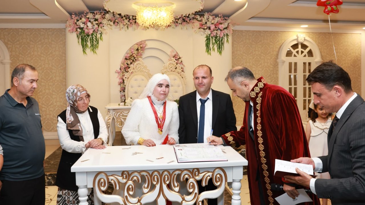 Kahramanmaraş'ta Engel Tanımayan Aşk Nikâhla Taçlandı