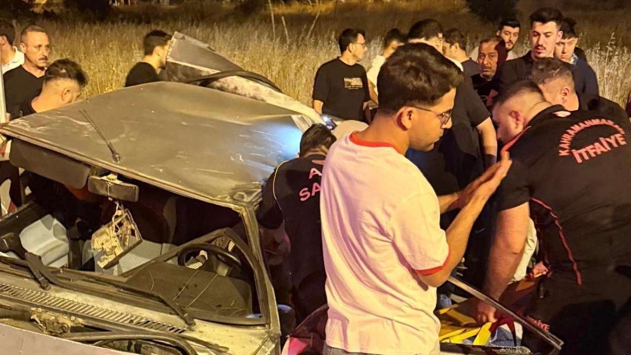 Kahramanmaraş’ta Otomobil Takla Attı