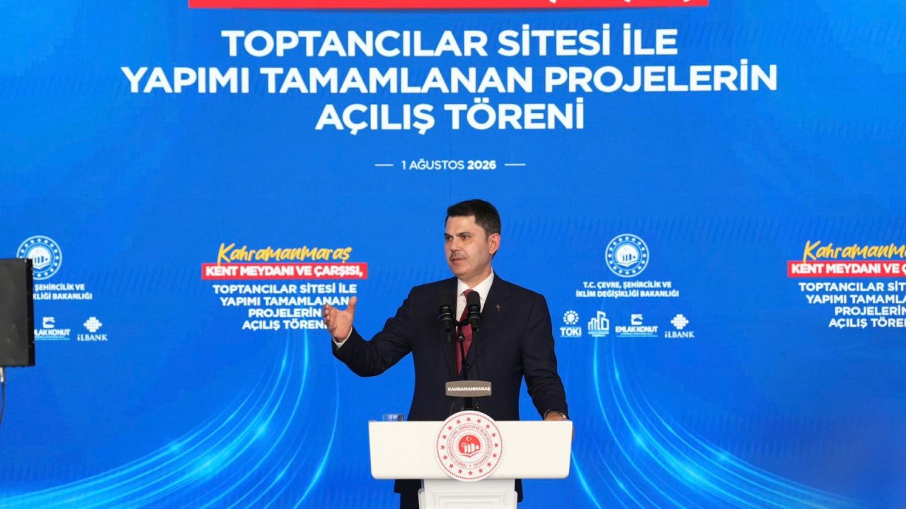 Bakan  Kurum Kahramanmaraş'ta Yeni Kent Meydanı ve Dev Projeler Hizmete Açıldı