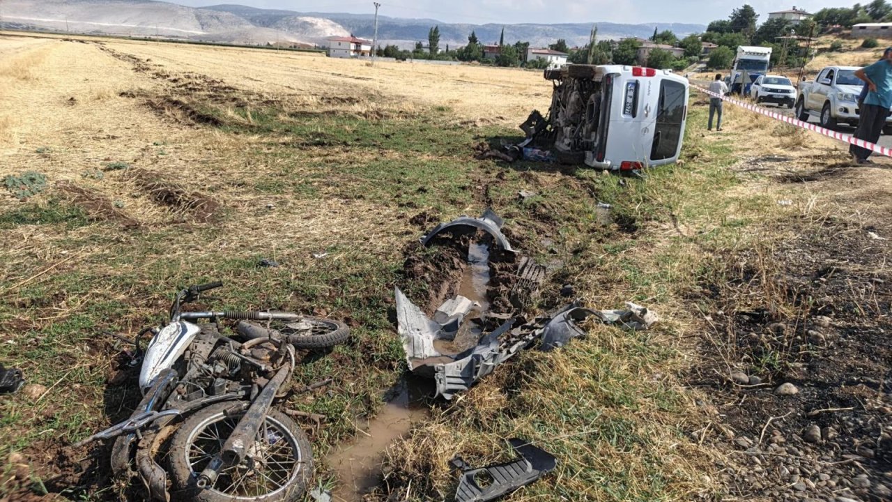 Kahramanmaraş’ta feci kaza 1 ölü 1 ağır yaralı