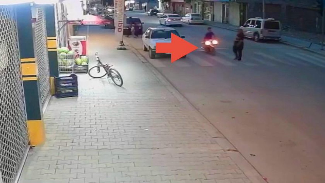 Elbistan’da yaya geçidinde motosiklet çarptı