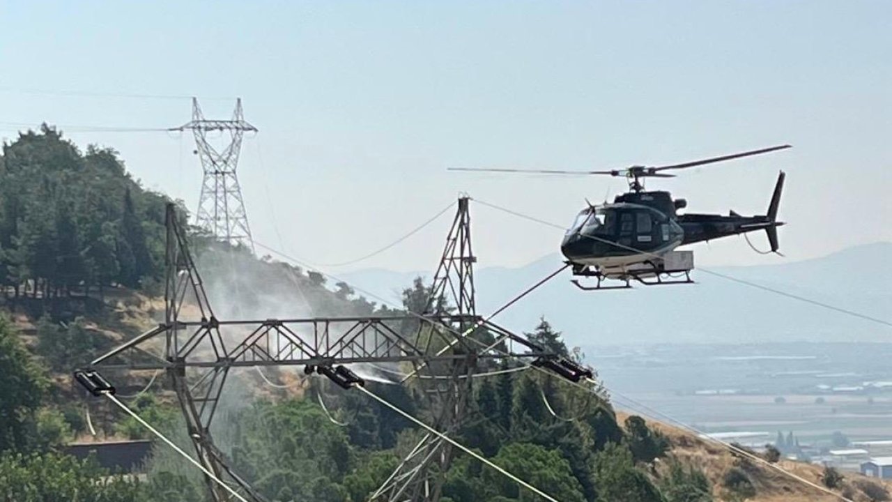 Kahramanmaraş’ta Yüksek Gerilim Hatlarını Böyle Temizlediler
