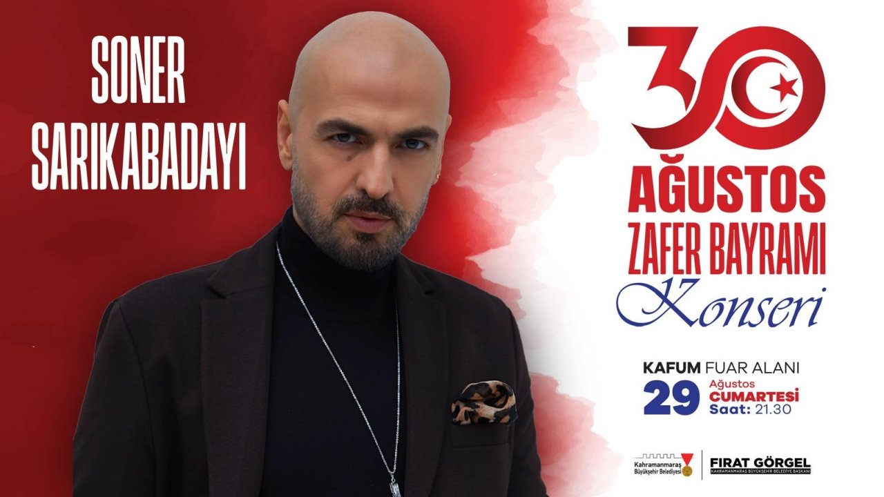 Kahramanmaraş’ta Zafer Coşkusu Soner Sarıkabadayı ile Zirveye Çıkacak