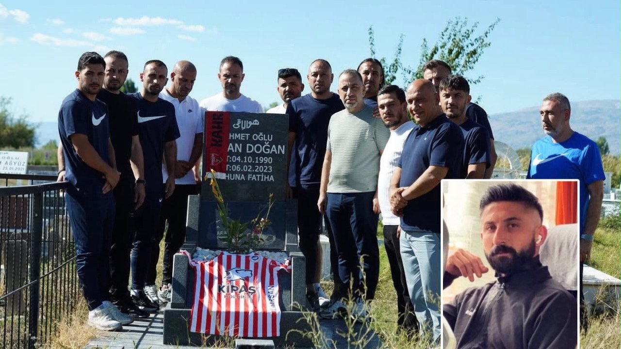 İstiklalspor’un Erzincan’da ilk durağı Hakan Doğan’ın kabri oldu