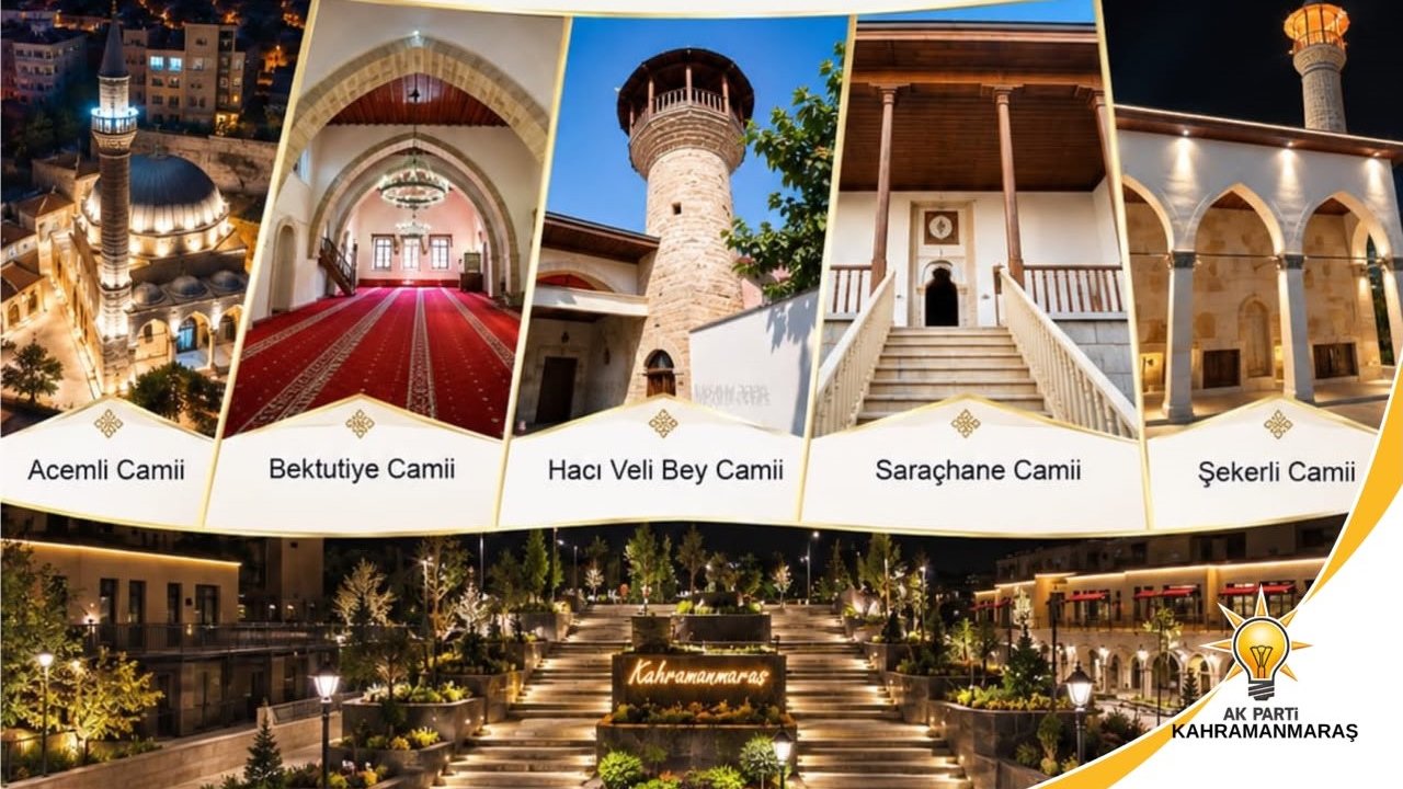 Kahramanmaraş’ta Asırlık 5 Cami Yeniden İbadete Açılıyor