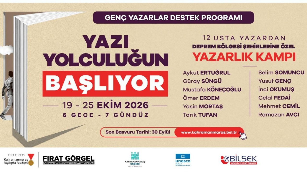 Deprem Bölgesinin Genç Yazarları Kahramanmaraş’ta Buluşuyor
