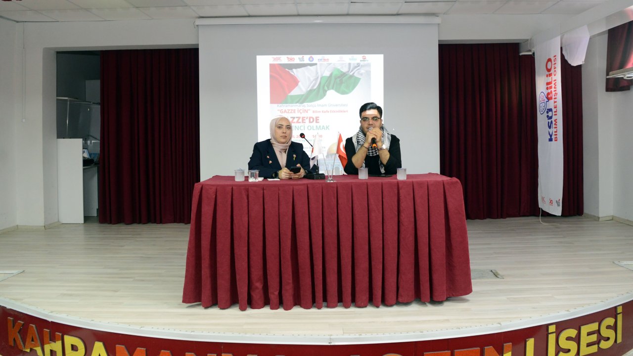 KSÜ’de  Gazze’de Öğrenci Olmak Söyleşisi Düzenlendi