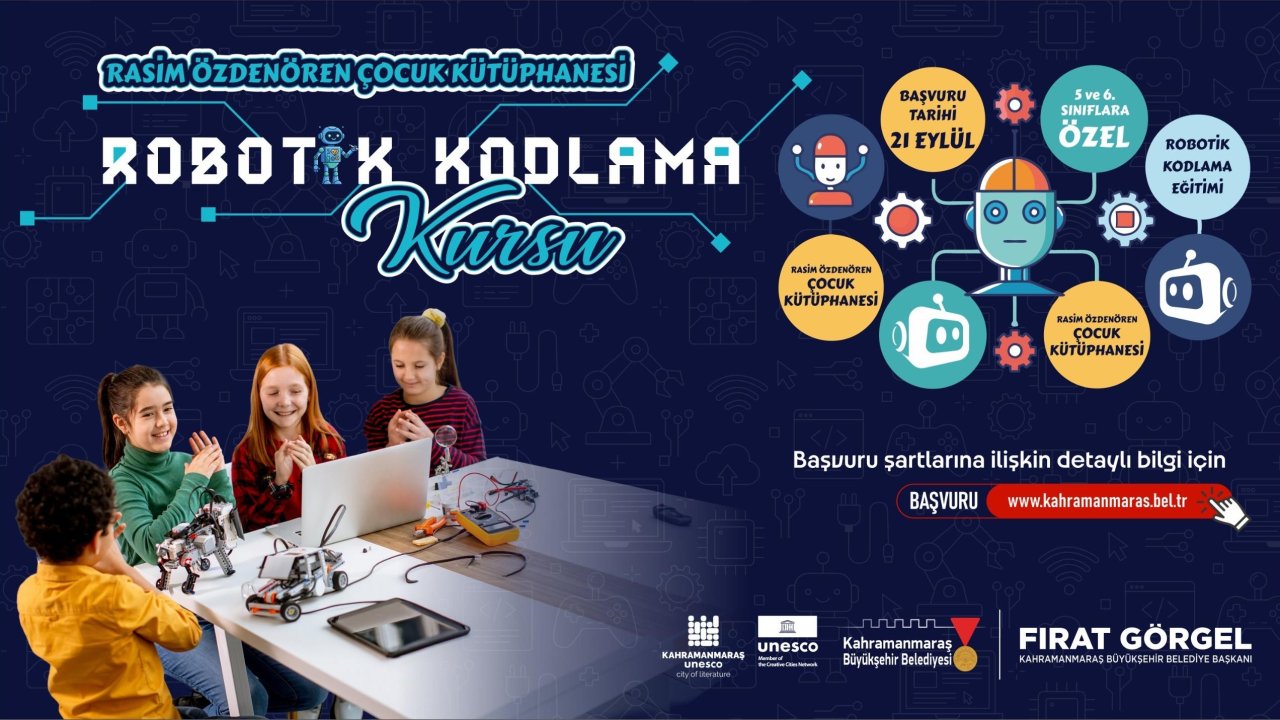 Kahramanmaraş’ta Geleceğin Teknoloji Üreticileri Robotik Kodlama Kursuyla Yetişecek