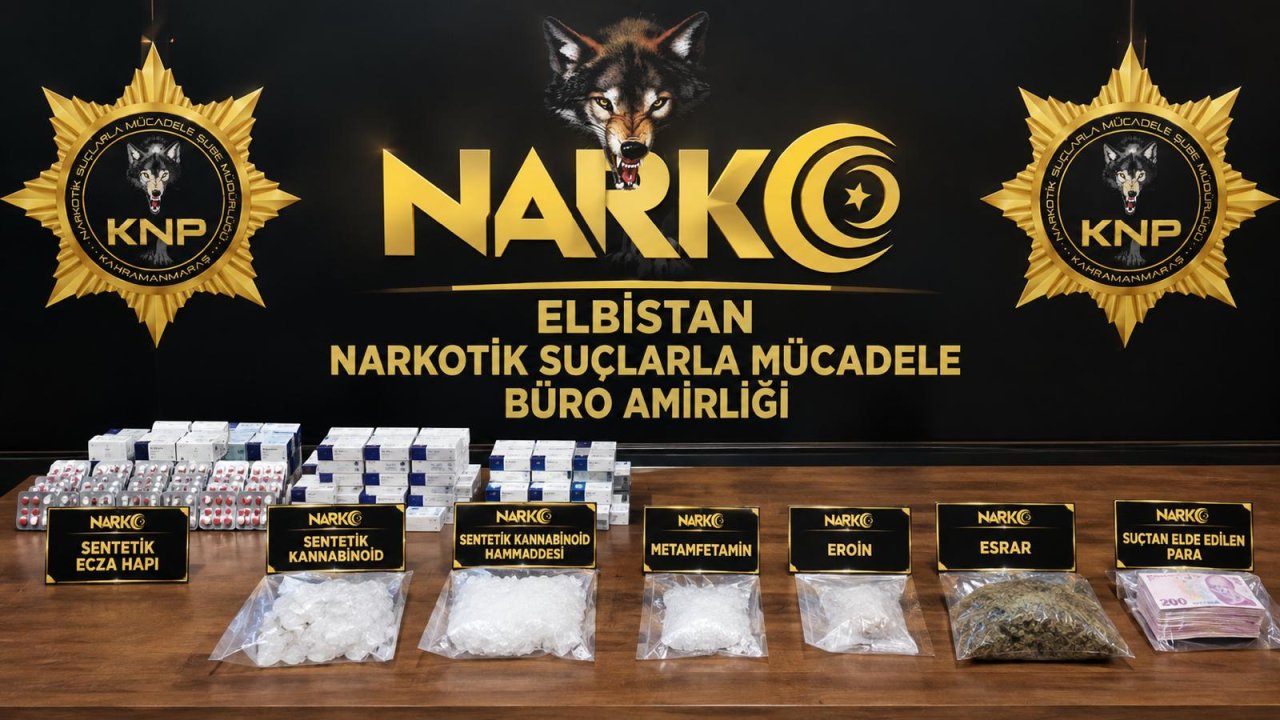 Kahramanmaraş’ta yasaklı madde operasyonları 8 kişi tutuklandı
