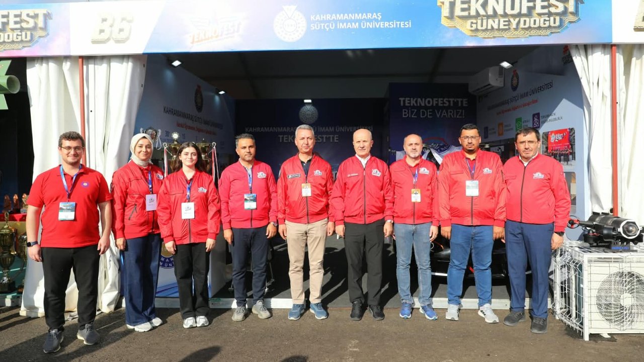 YÖK Başkanı Özvar, TEKNOFEST’te KSÜ Standını Ziyaret Etti