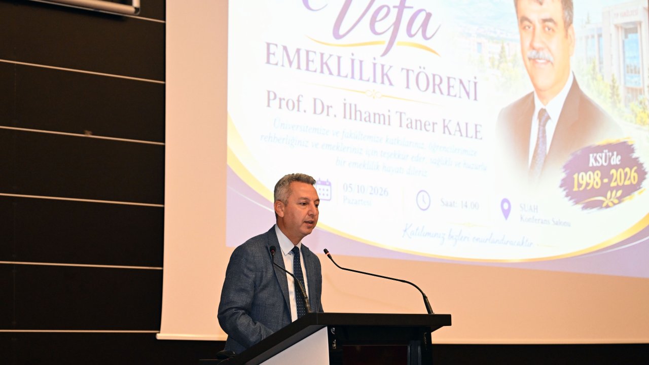 KSÜ’de 28 yıllık emek için vefa töreni düzenlendi